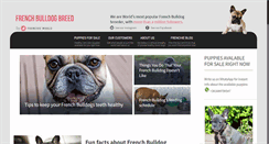 Desktop Screenshot of frenchbulldogbreed.net