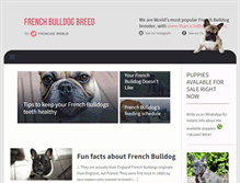 Tablet Screenshot of frenchbulldogbreed.net